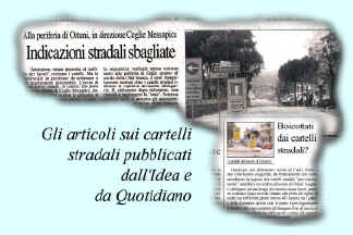 La rassegna stampa sui cartelli dimenticati